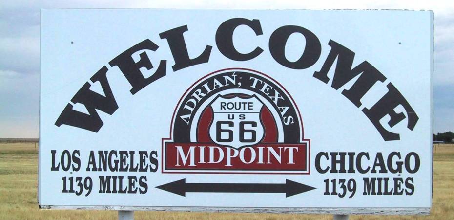 Midpoint Sign Route 66
